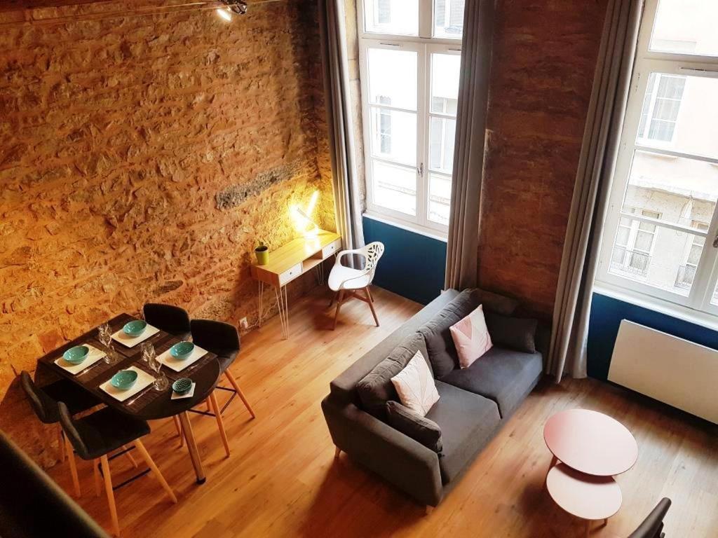 Charmant Appartement Style Canut Pentes Croix Rousse Lião Exterior foto