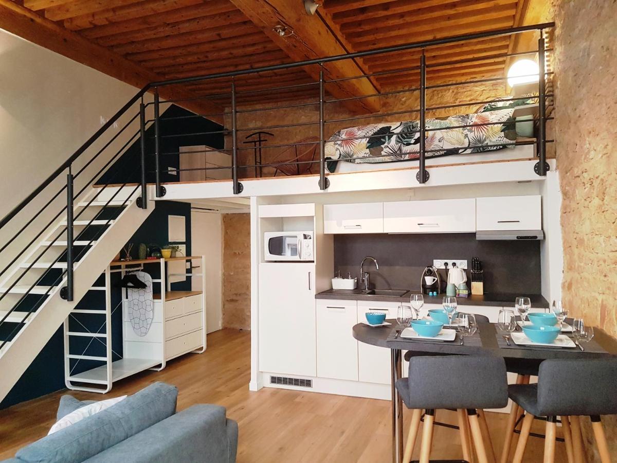 Charmant Appartement Style Canut Pentes Croix Rousse Lião Exterior foto